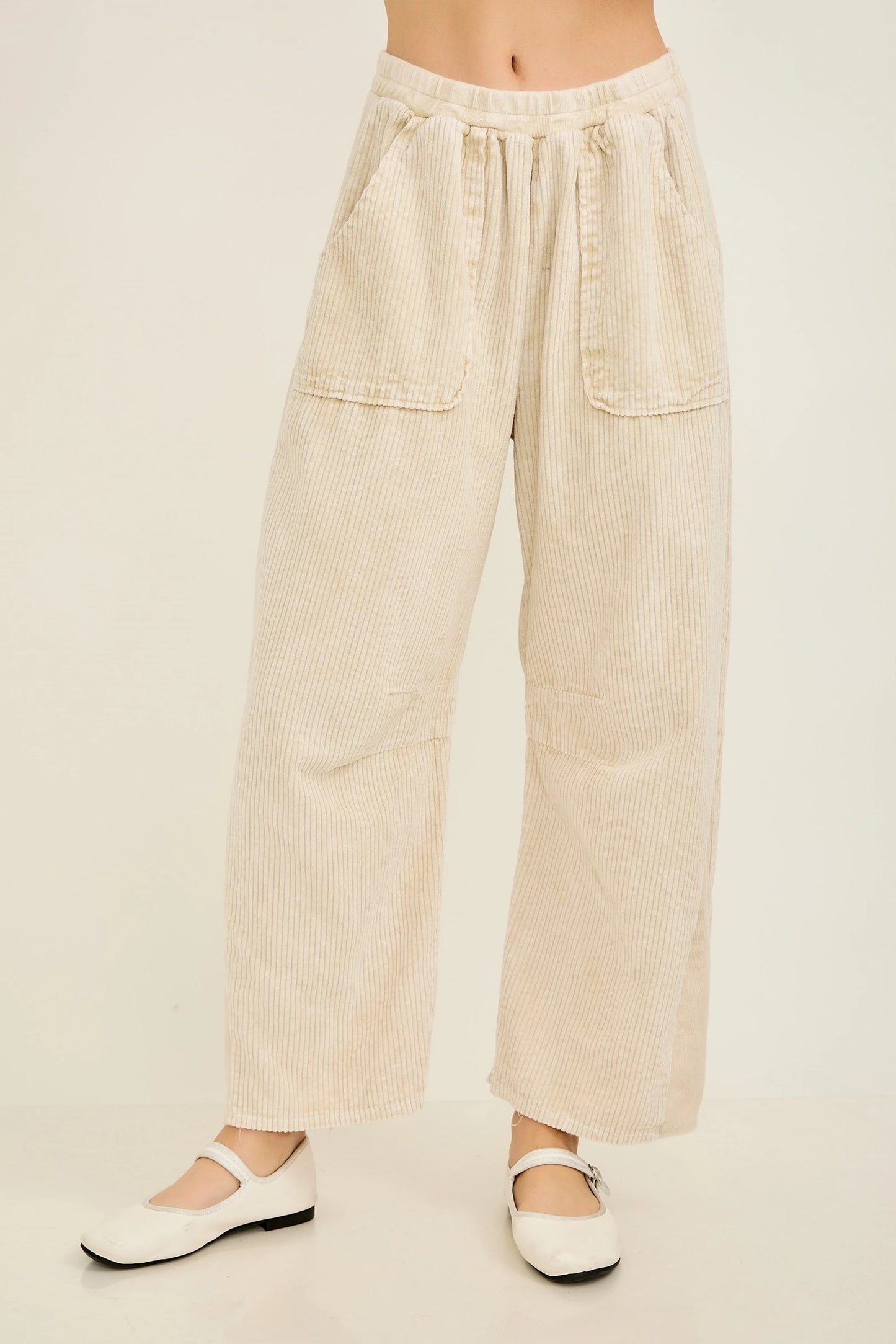 JHer MineralWashed Everyday Corduroy Barrel Pants