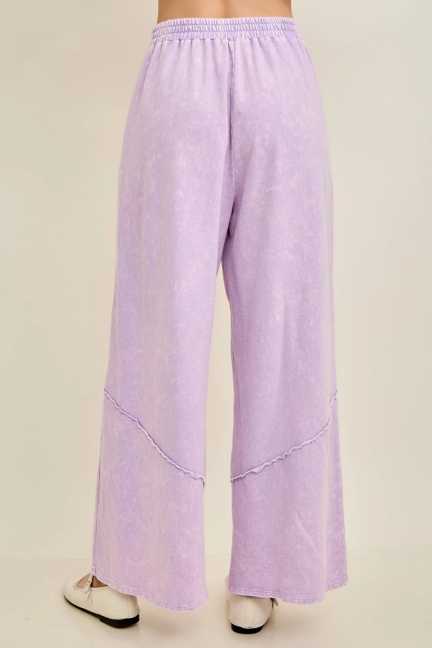 Jher Mineral Washed Eyelet Lace Pants