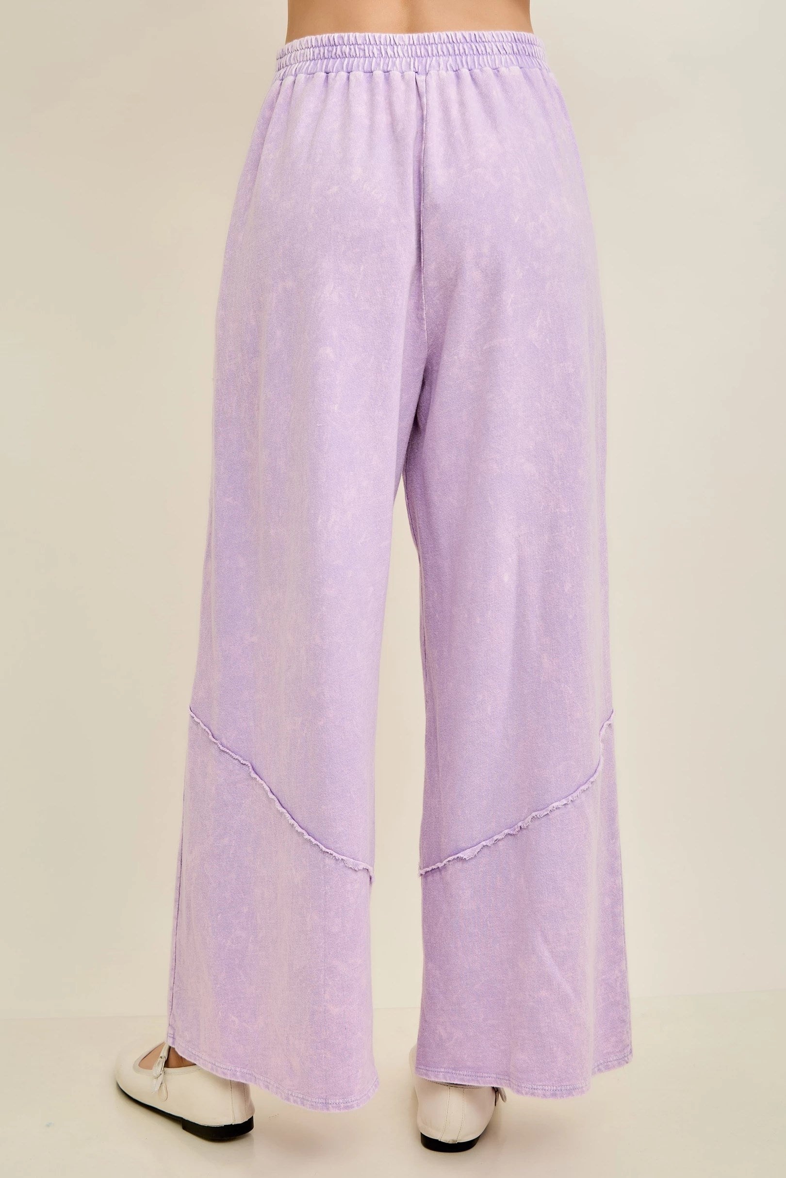 Jher Mineral Washed Eyelet Lace Pants