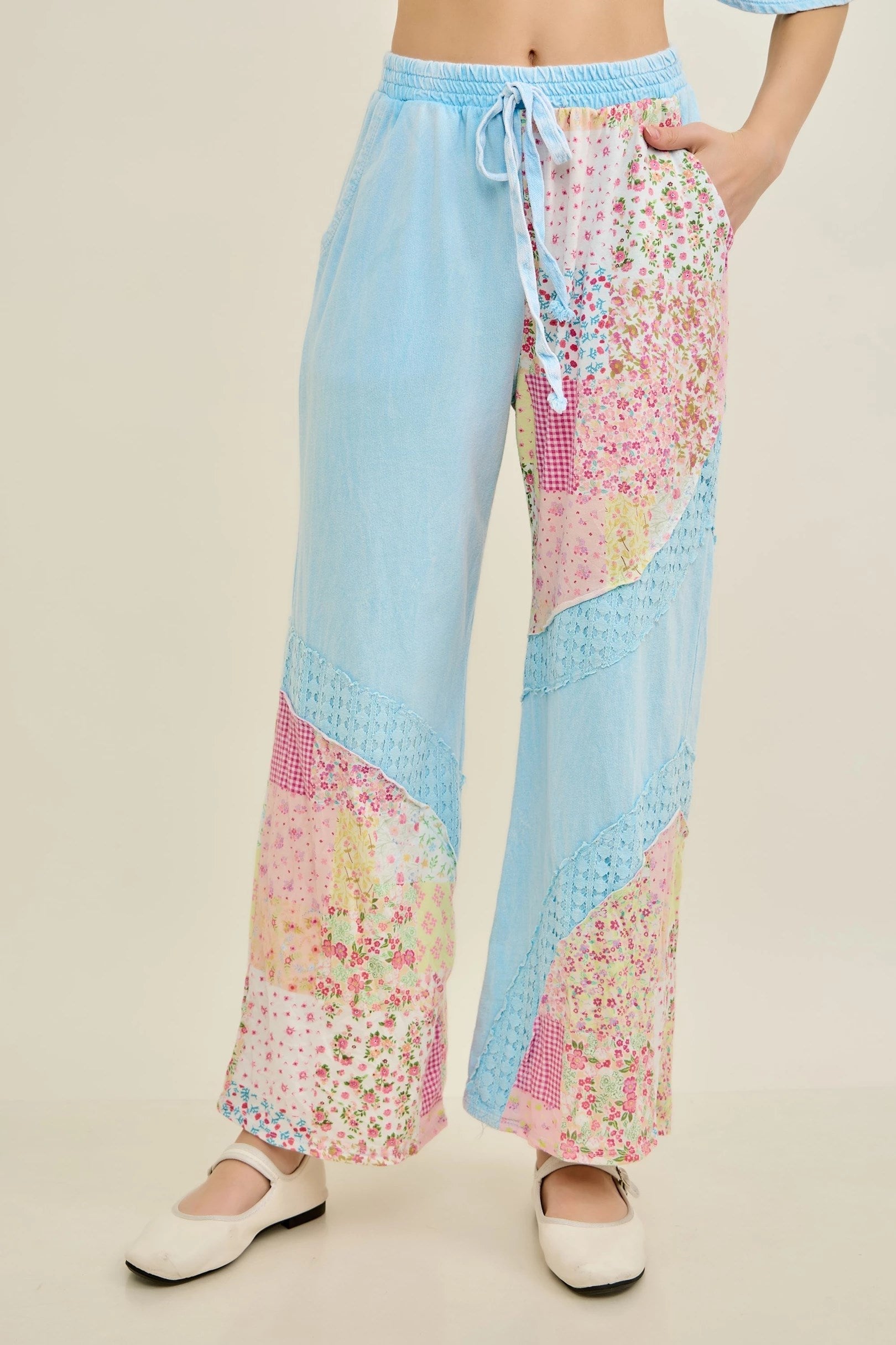 Jher Pants - Baby Blue Print