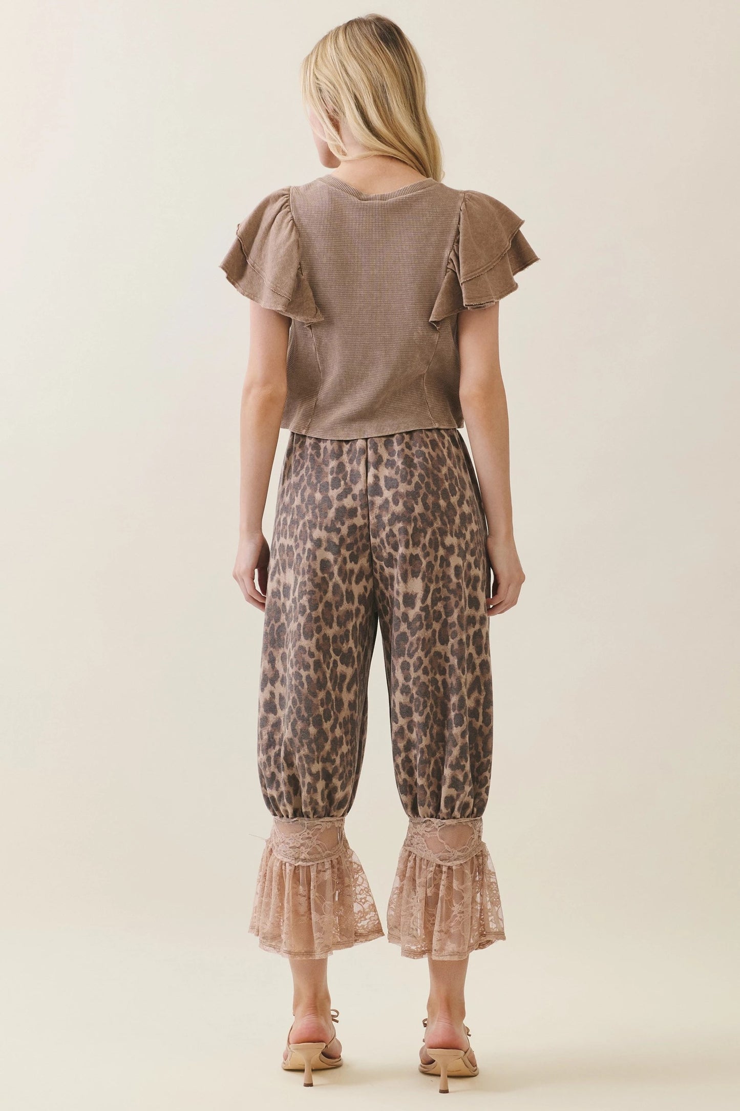 JHer Animal Leopard Print Lace Bloomers