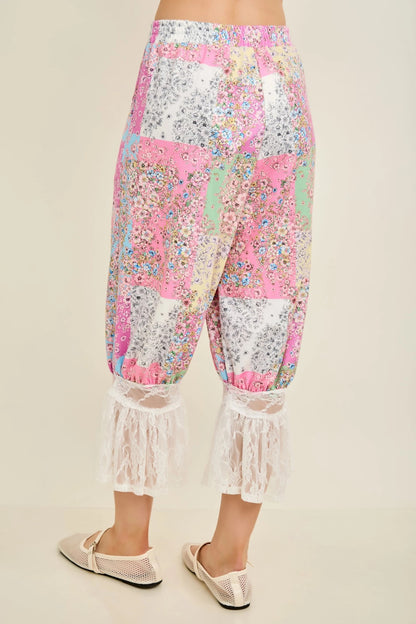 Jher Floral Gypsy Boho Lace Bloomer