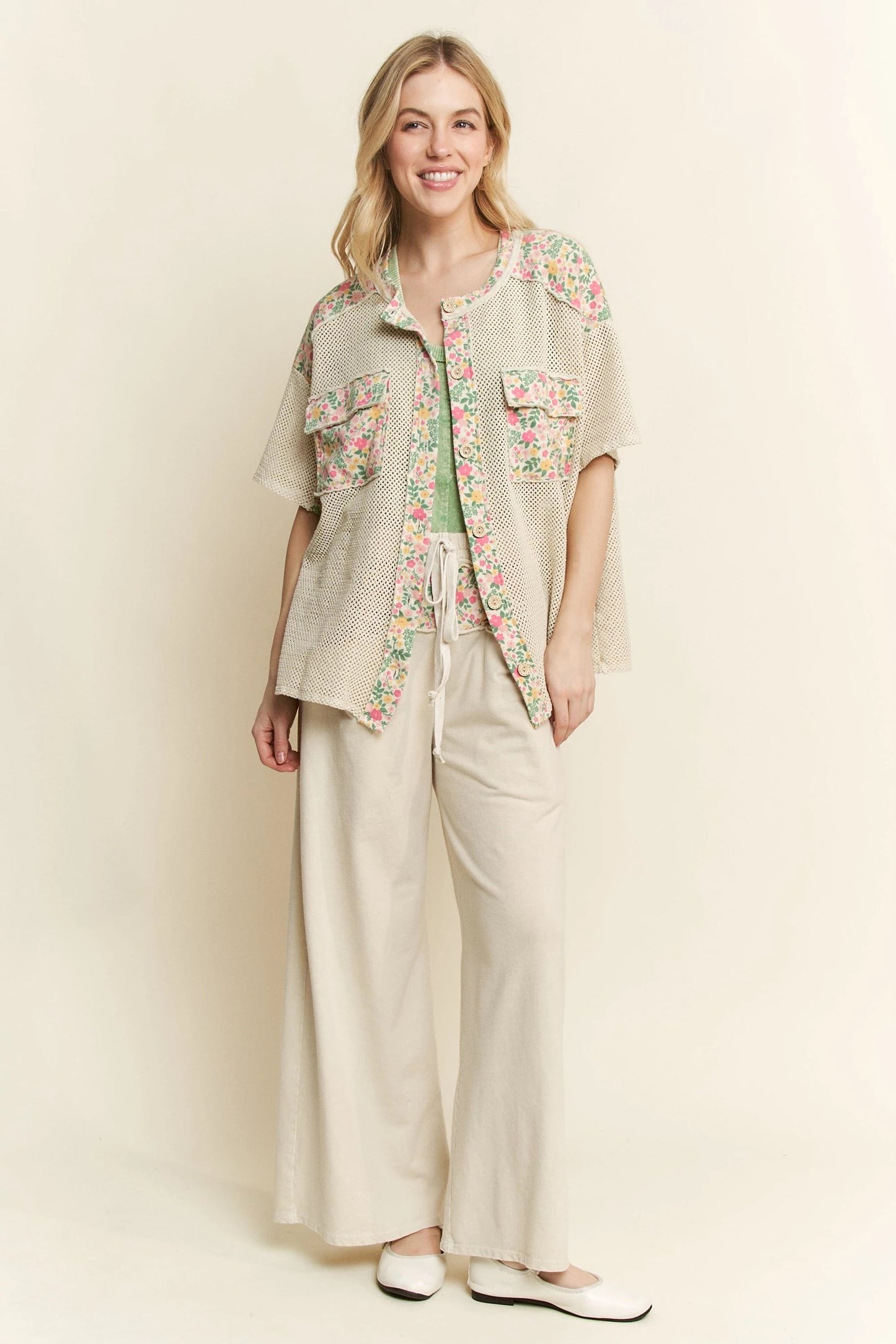Jher Mesh Spring Cardigan
