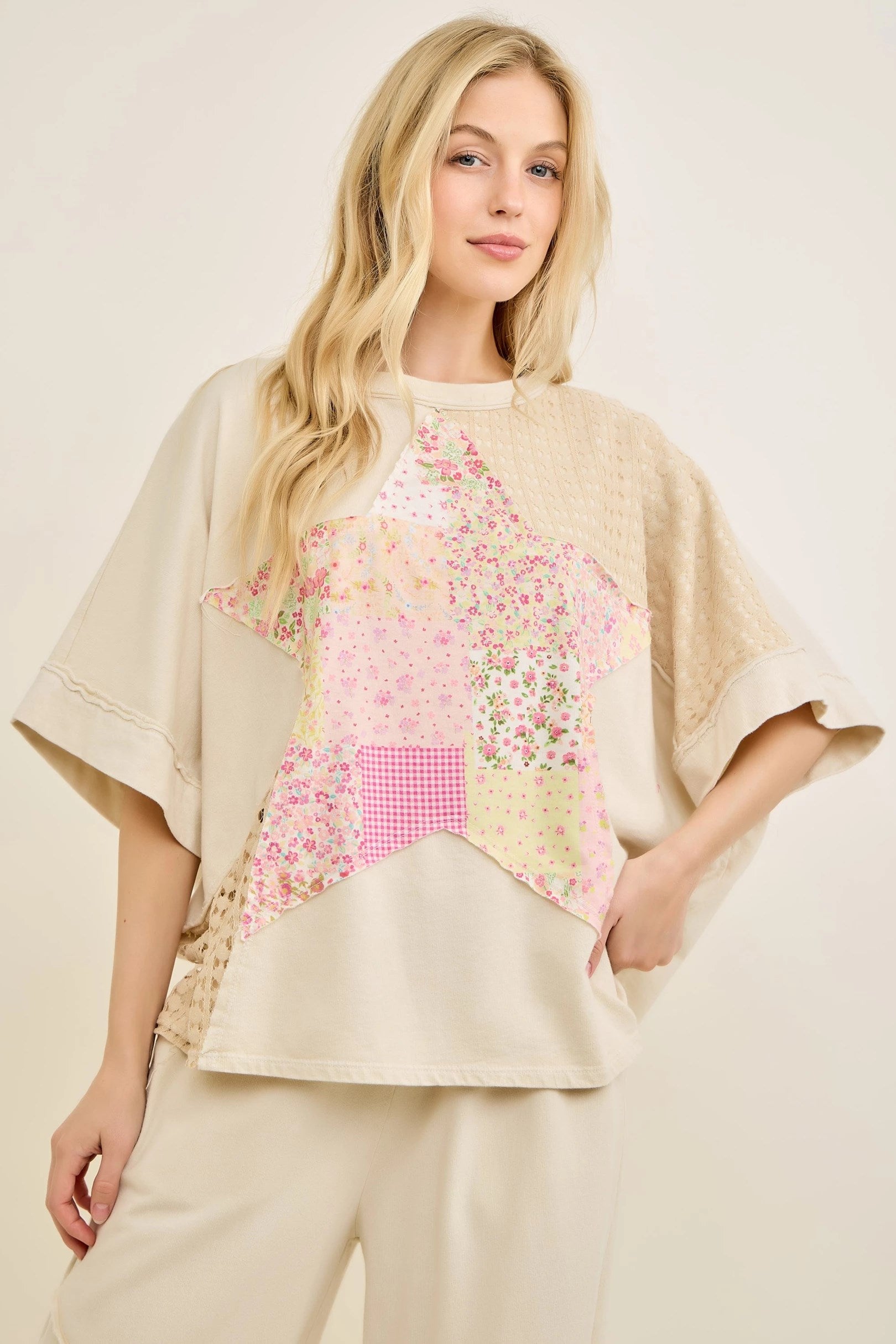 Jher Mineral Washed Spring Picnic in Star top