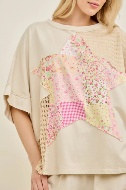 Jher Mineral Washed Spring Picnic in Star top