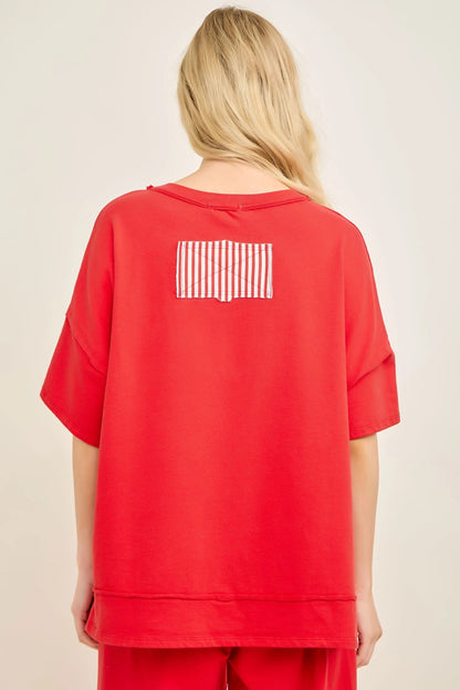 Jher Americana Patched Tshirt top
