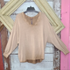 Ls v-neck metallic top