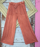 J.Her Mineral Washed Side Knit wide leg pant