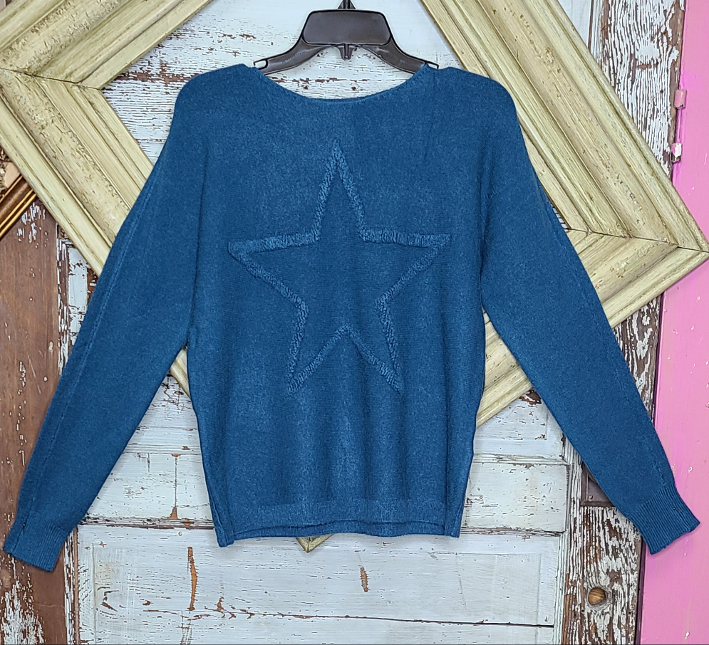 Long Sleeve Plush Sweater with Fringe Embrodery