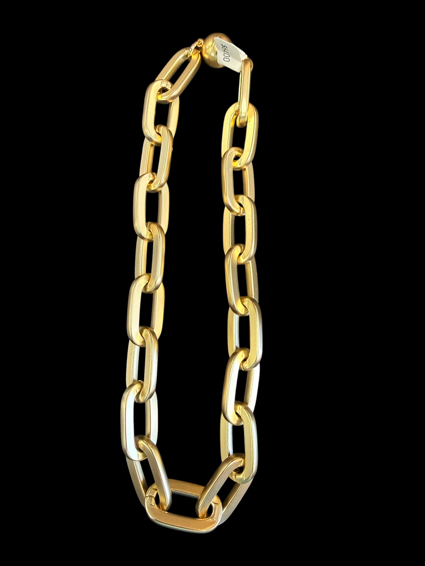 Wafa Gold Link Necklace – 18"