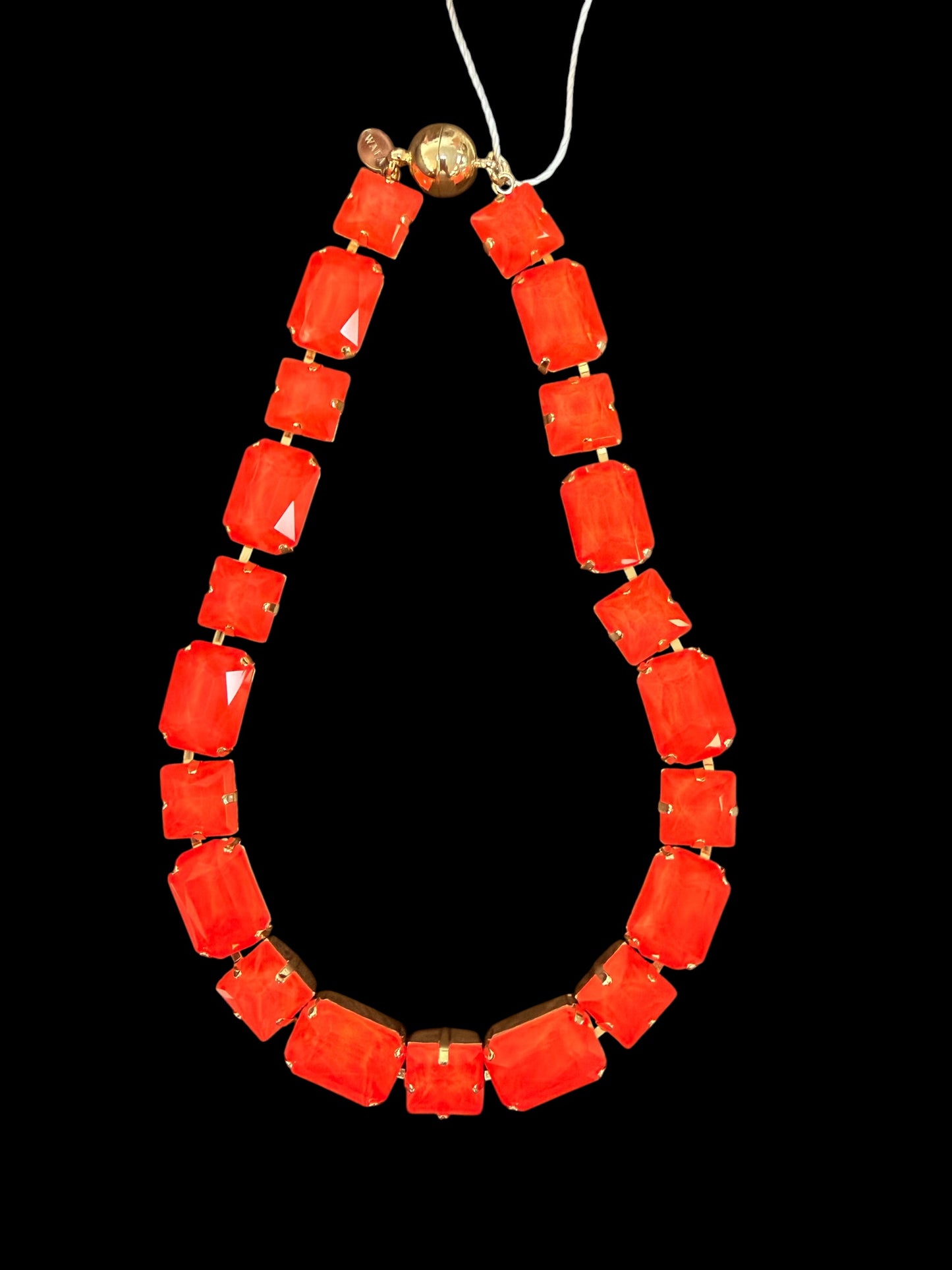 Large Cube Crystal Necklace