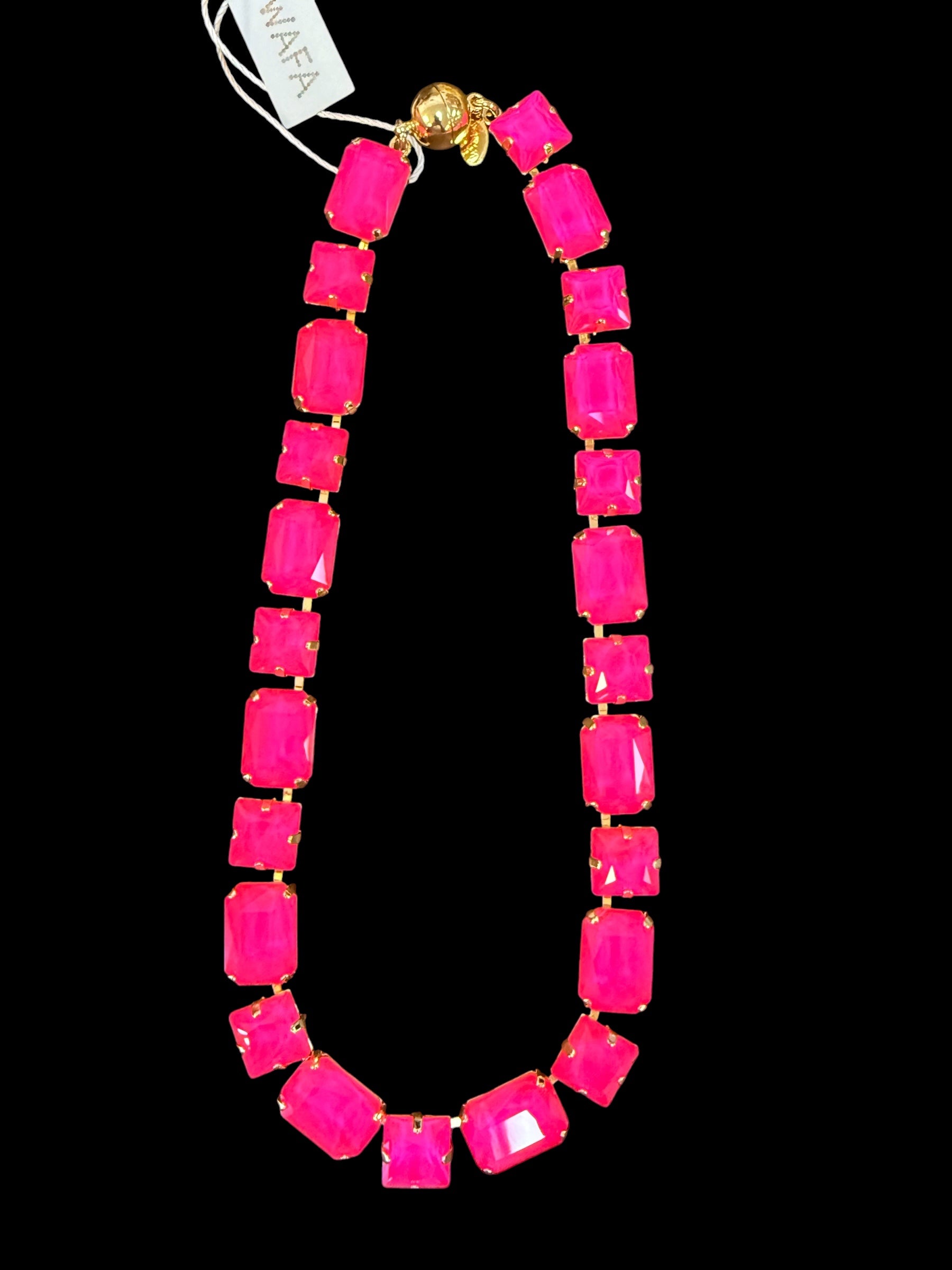Large Cube Crystal Necklace