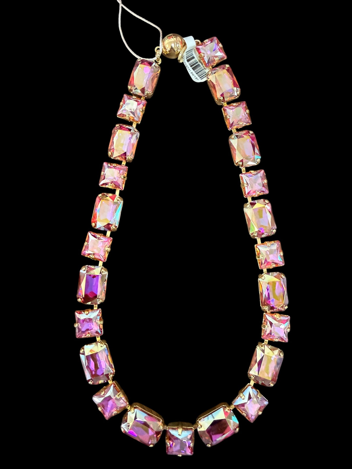 Large Cube Crystal Necklace