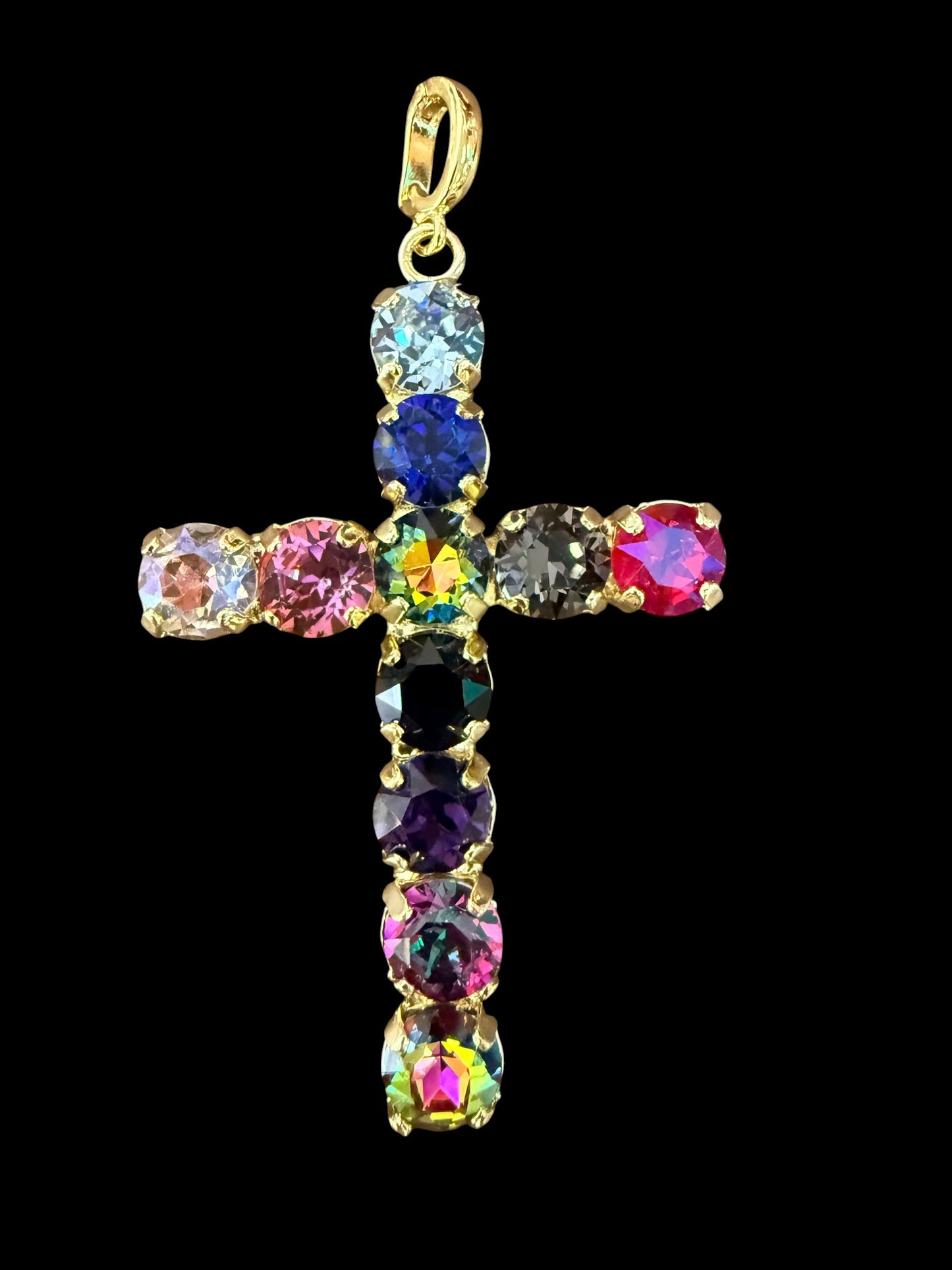Australian Crystal Cross Charm