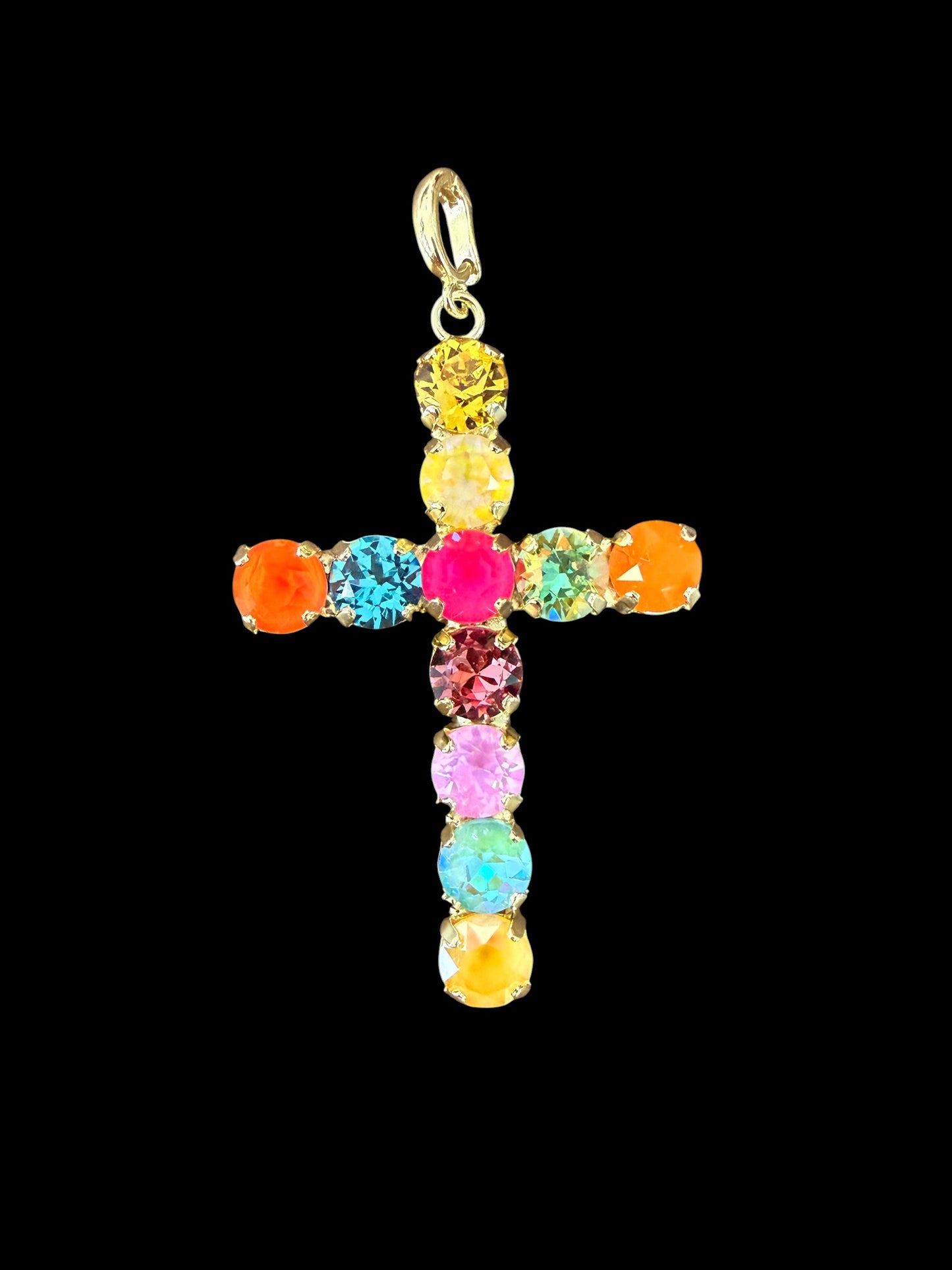 Australian Crystal Cross Charm