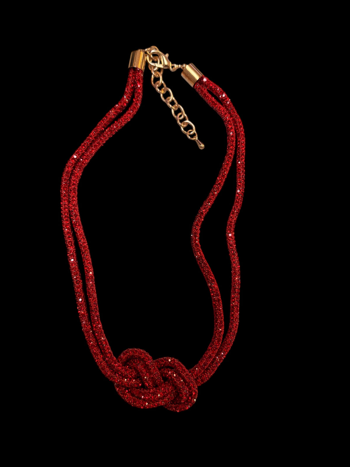 Alice Orange Knot Necklace