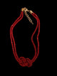 Alice Orange Knot Necklace