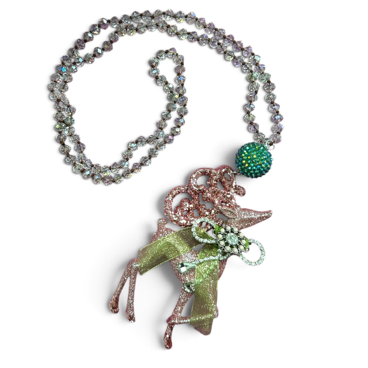 A Rare Bird Multi color RainDeer Necklace