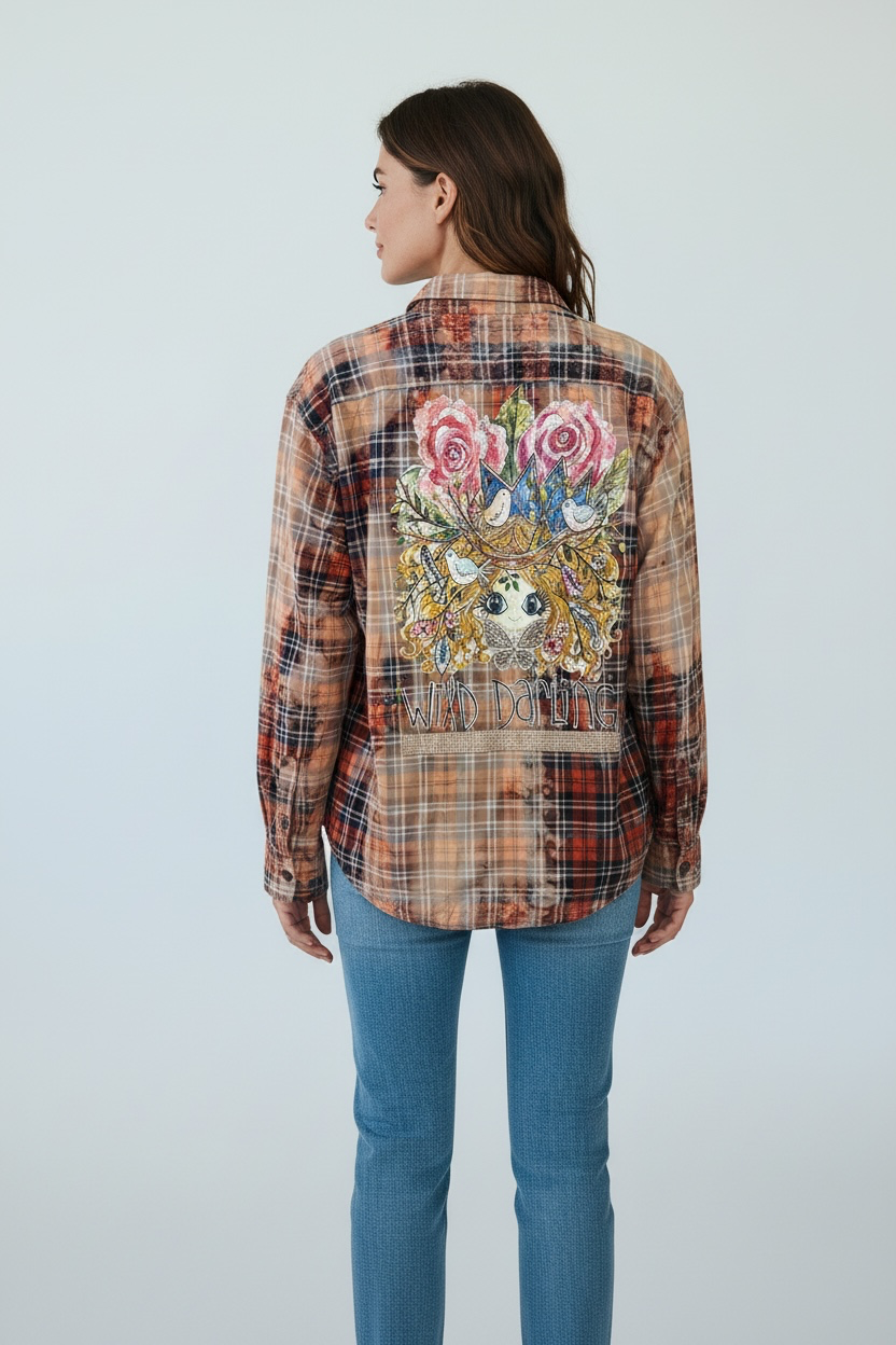 A Rare Bird Wild Darling button up Top