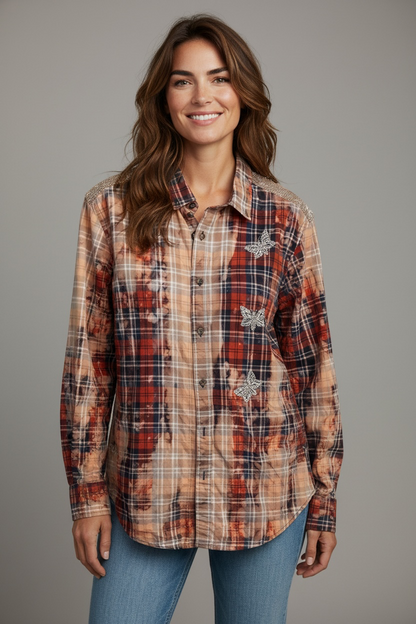 A Rare Bird Wild Darling button up Top
