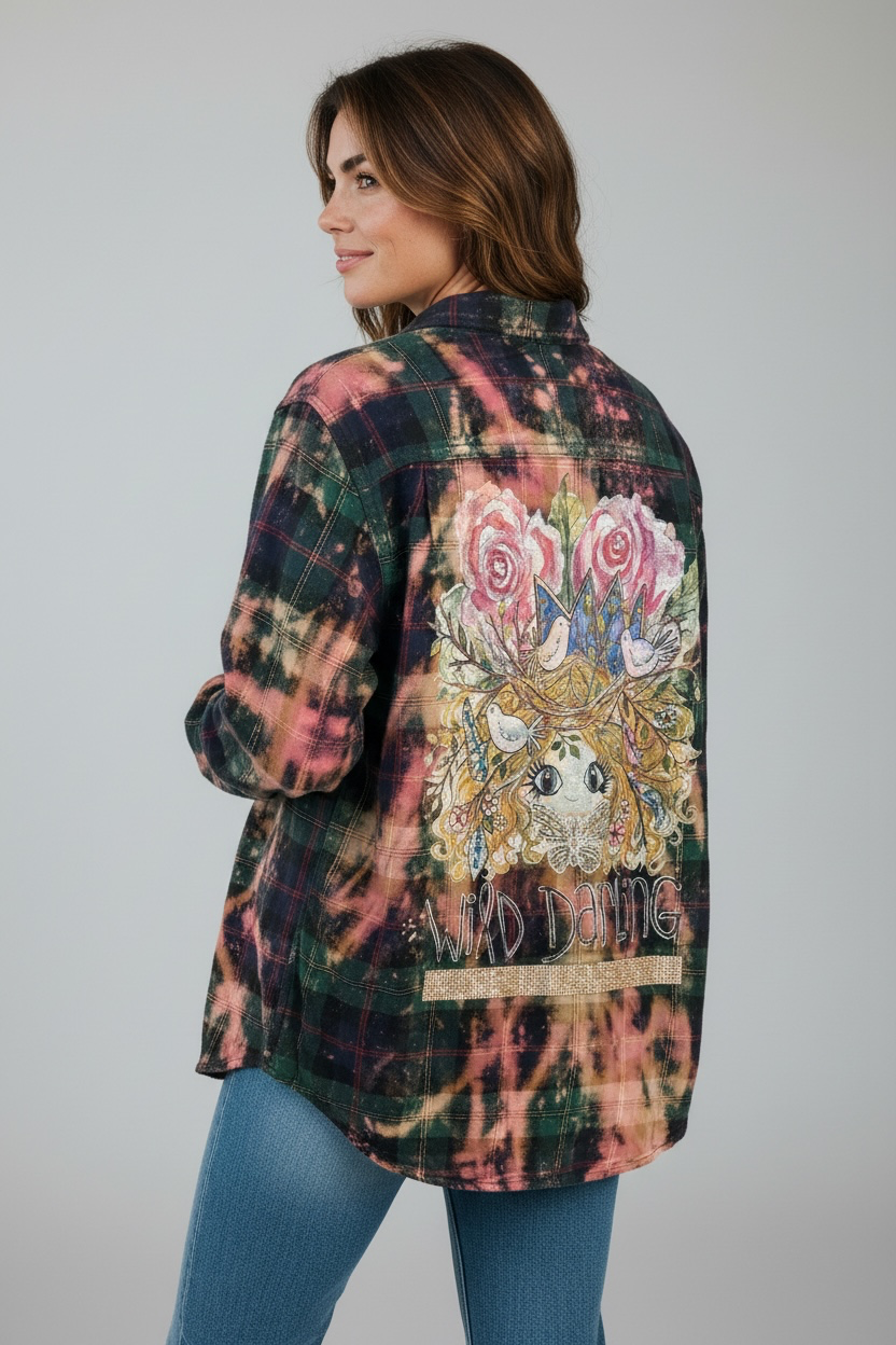 A Rare Bird Wild Darling button up Top
