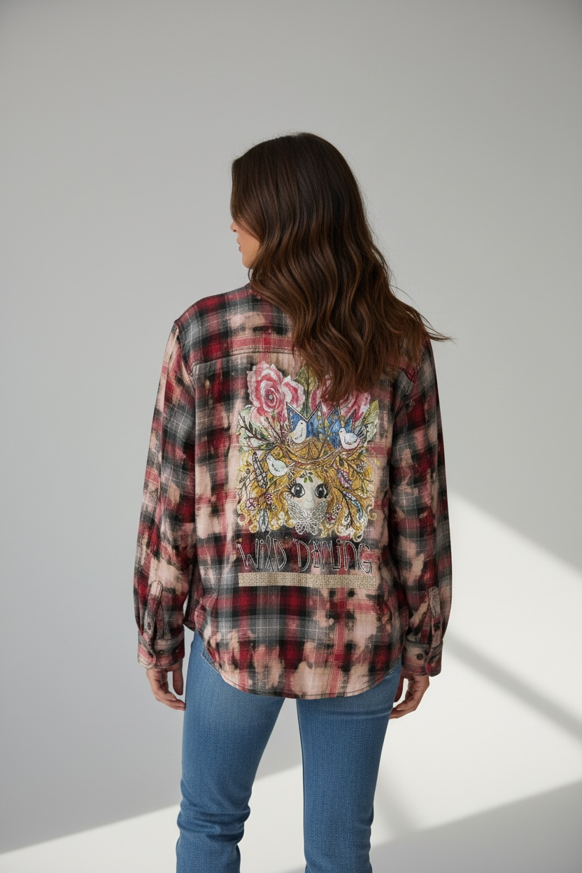 A Rare Bird Wild Darling button up Top