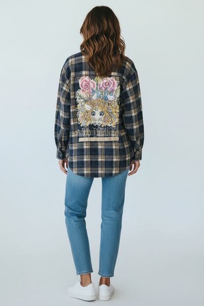 A Rare Bird Wild Darling button up Top