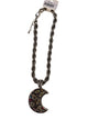 Alice Moon Necklace with Color Stones