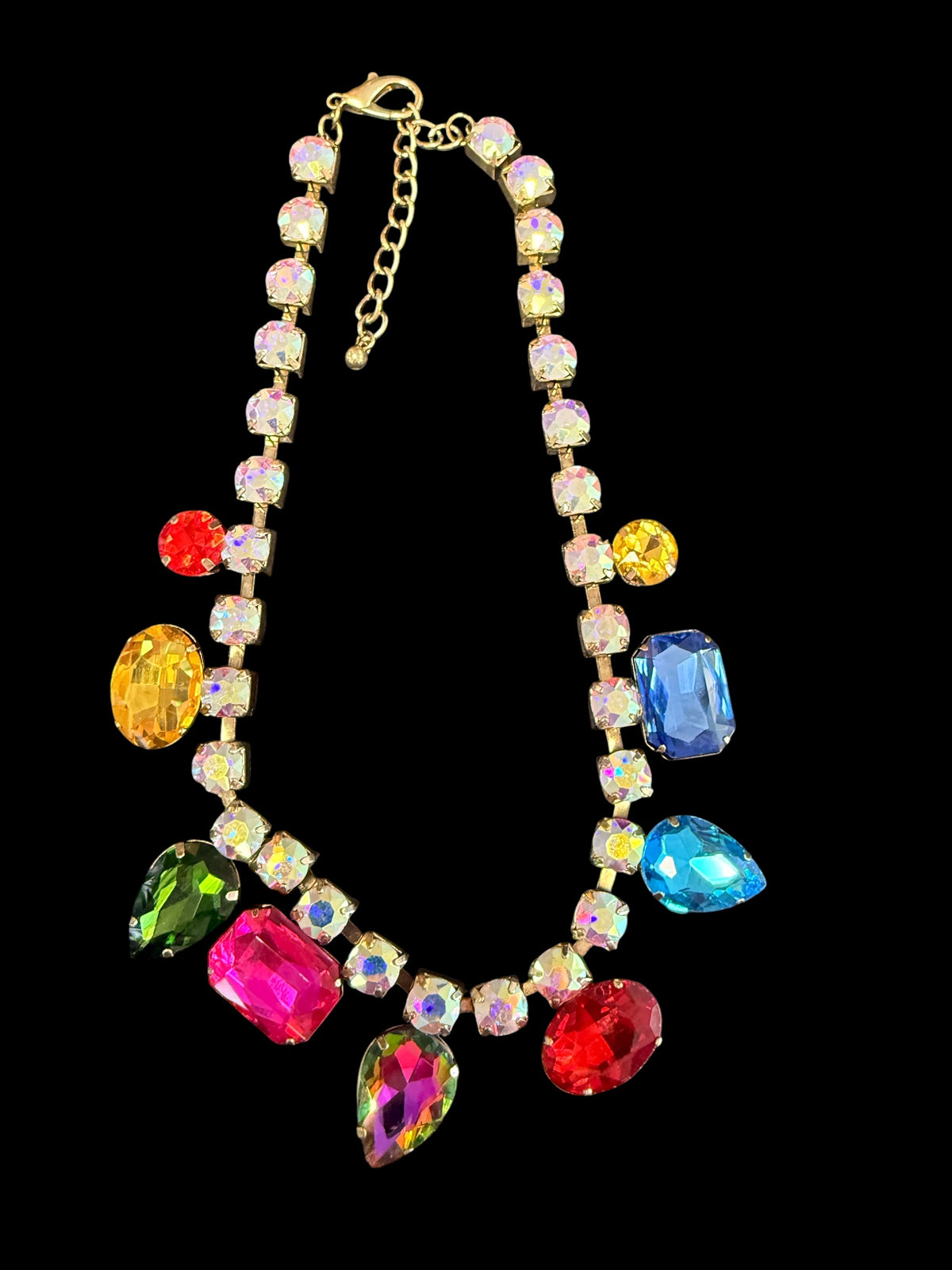 Alice Multi-Color Multi-Shape Stone Necklace