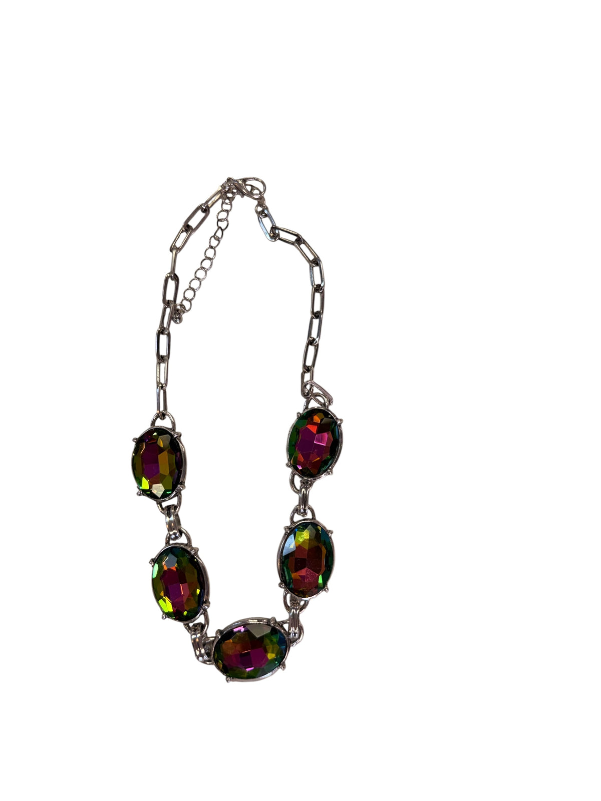 Alice Silver and Volcano Stone Necklace