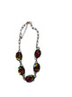 Alice Silver and Volcano Stone Necklace
