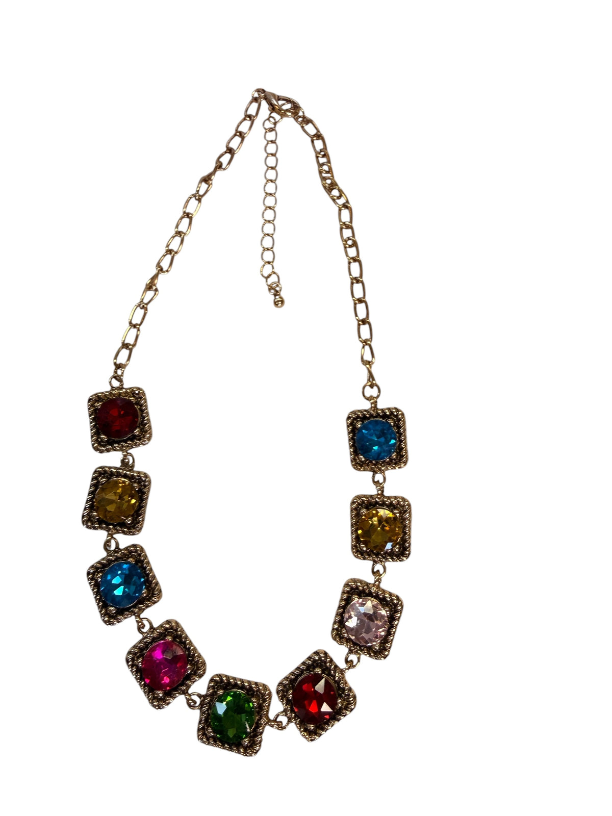 Alice Short  Square Multi-Color Necklace