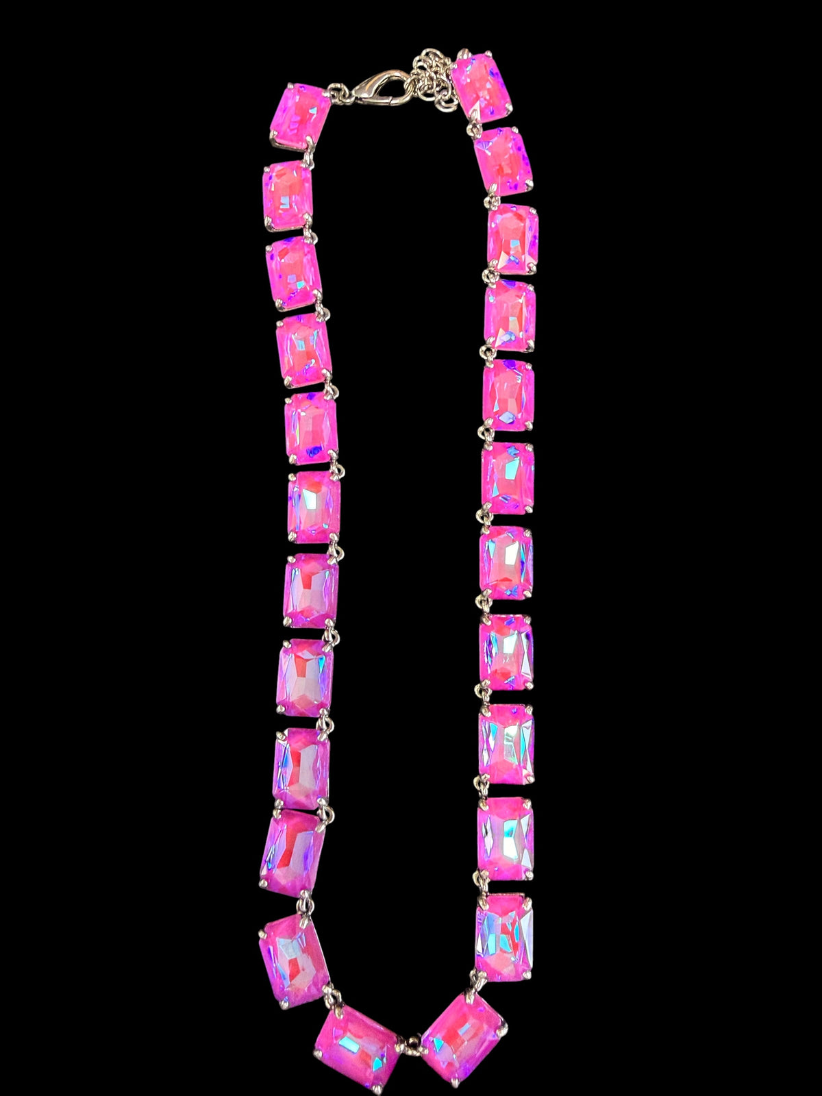 Alice Multi  Rectangle Stone Necklace
