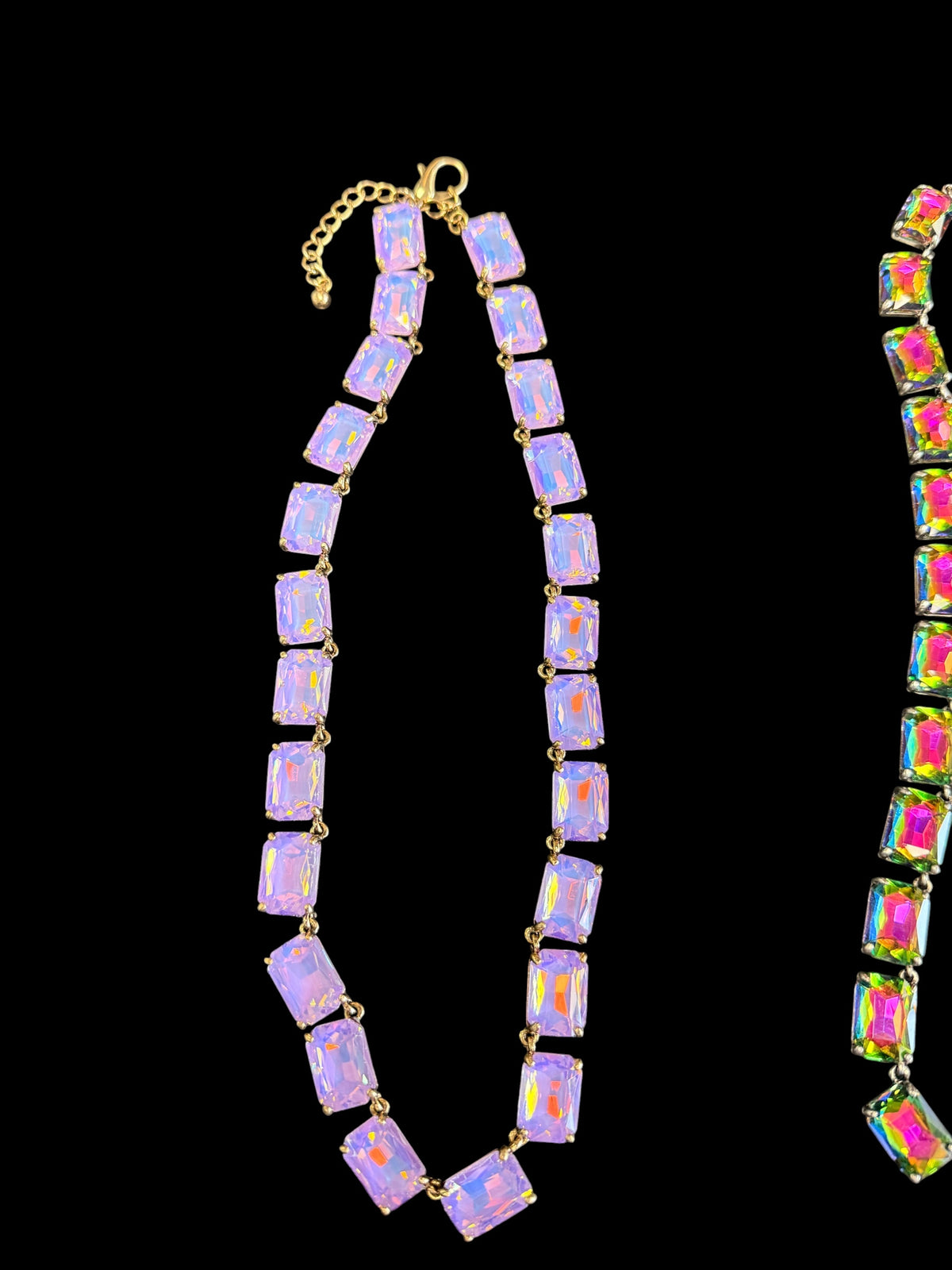 Alice Multi  Rectangle Stone Necklace