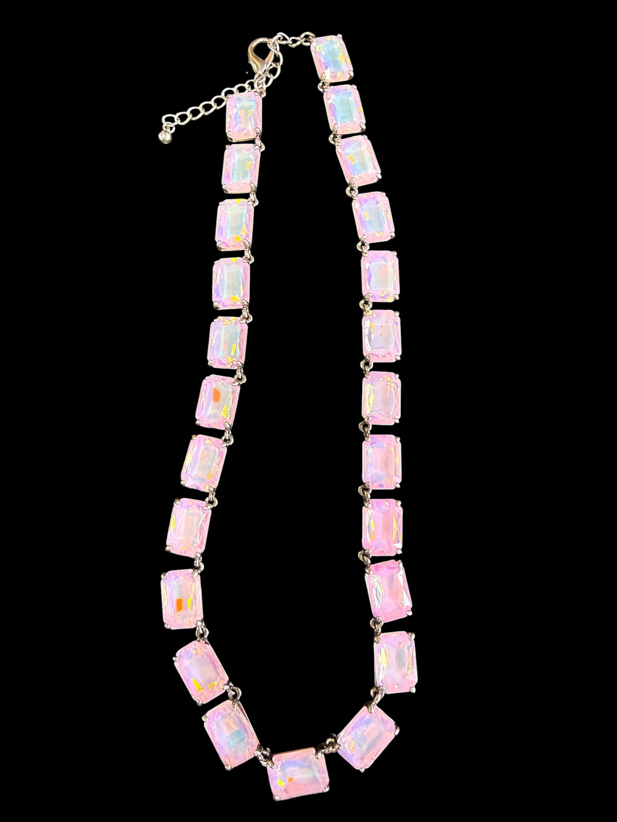 Alice Multi  Rectangle Stone Necklace