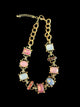 Alice Multi Stone Short Collar Necklace
