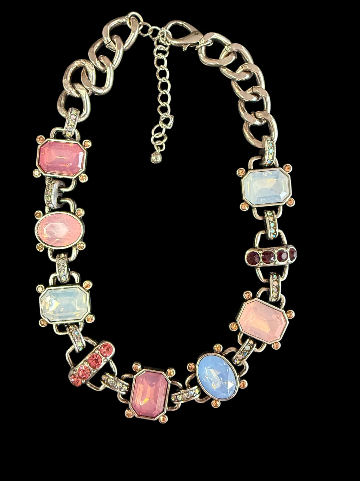 Alice Multi Stone Short Collar Necklace
