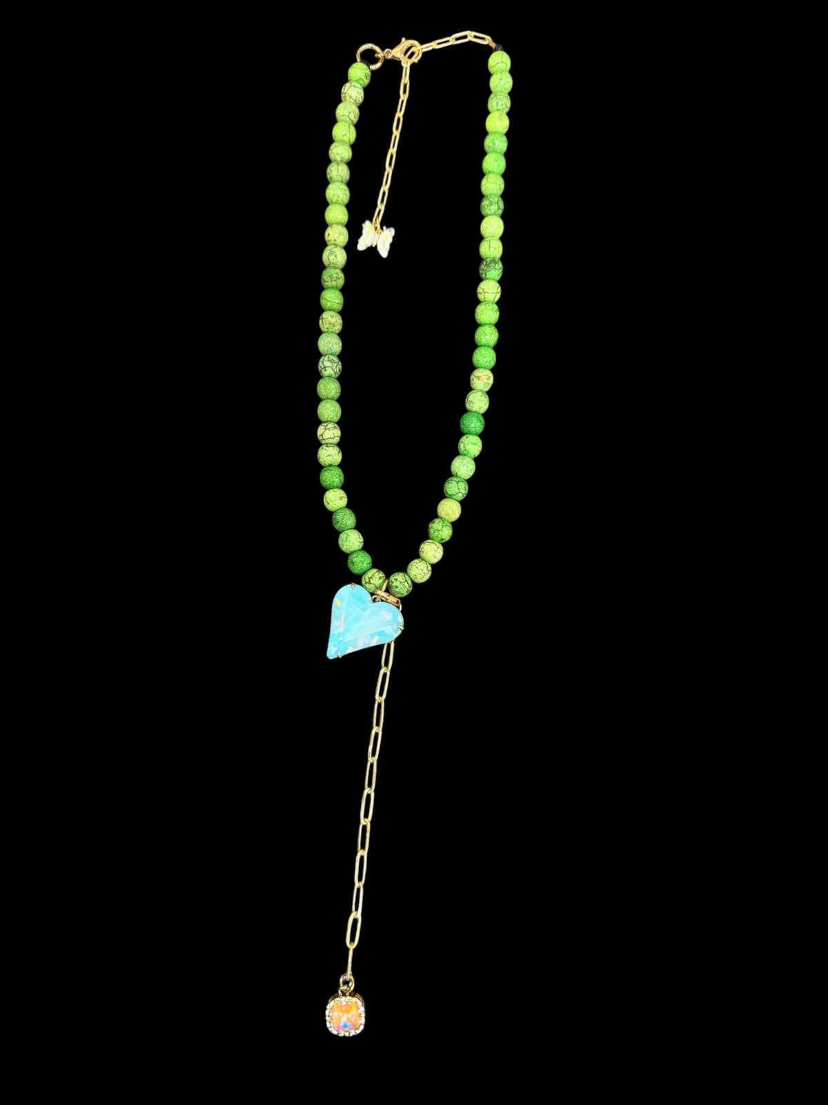 Jaded Gypsy Beaded Crystal Necklace
