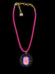 Jaded Gypsy Crystal Pendant Necklace on Nylon Cord
