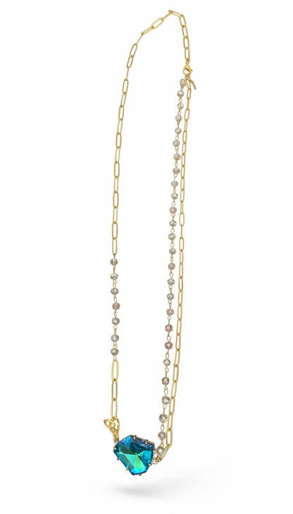 Jaded Gypsy Crystal Pendant Necklace