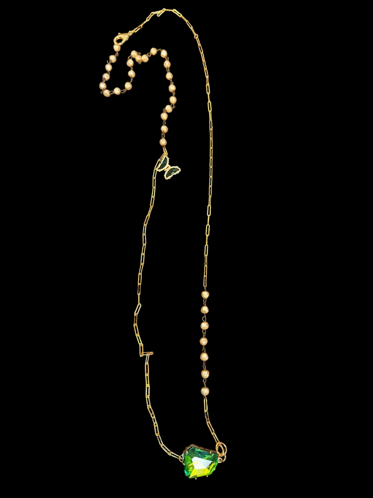 Jaded Gypsy Crystal Pendant Necklace