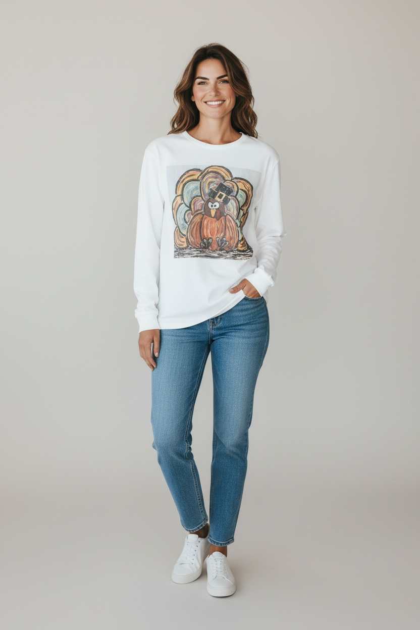 Pre-Order  Indigo Blue Long Sleeve Tee