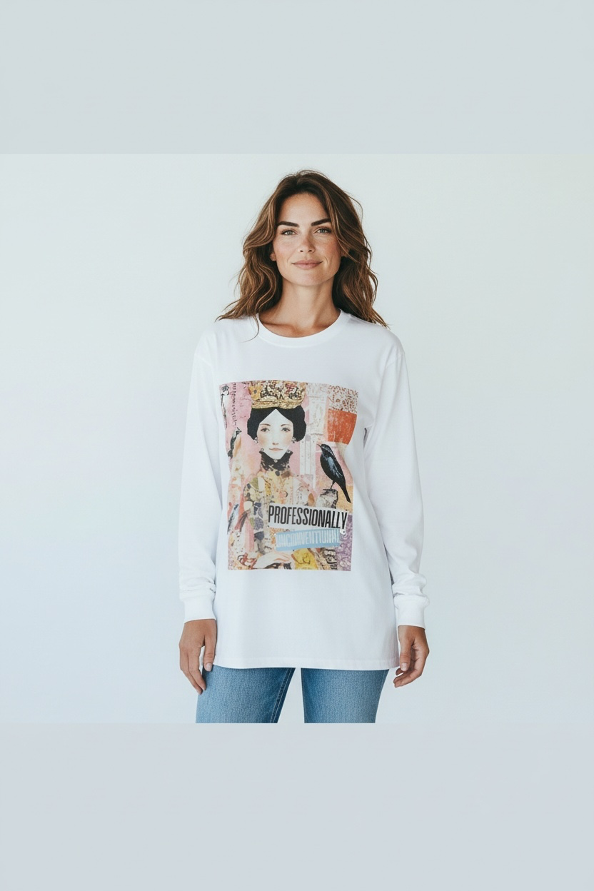 Pre-Order  Indigo Blue Long Sleeve Tee