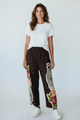 I Love Linen Tiger Rose Checker Patchwork Pants