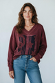 I Love Linen Army Star Patchwork Sweatshirt