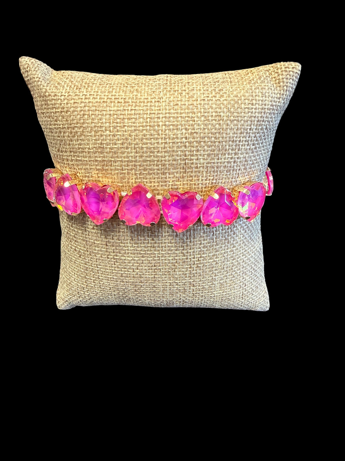 Jaded Gypsy Gold-Plated Heart Crystal Bracelets