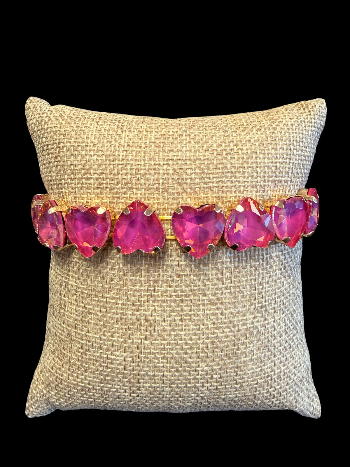 Jaded Gypsy Gold-Plated Heart Crystal Bracelets