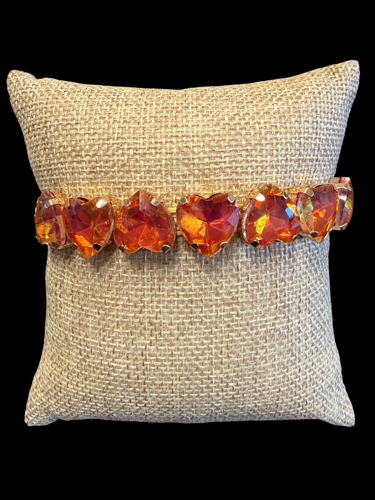 Jaded Gypsy Gold-Plated Heart Crystal Bracelets