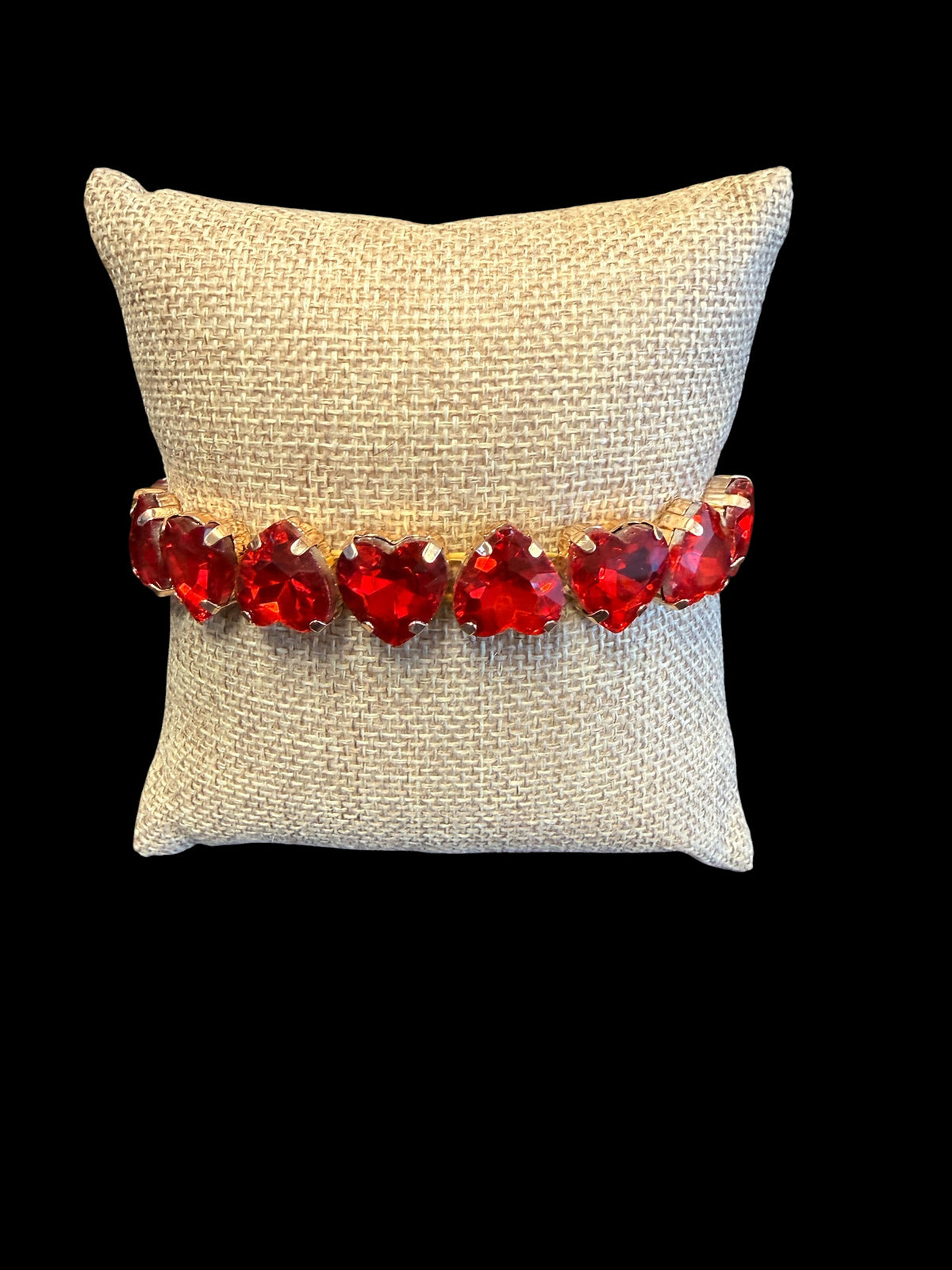 Jaded Gypsy Gold-Plated Heart Crystal Bracelets