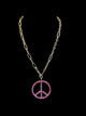 Jaded Gypsy Crystal Peace Pendant Necklace